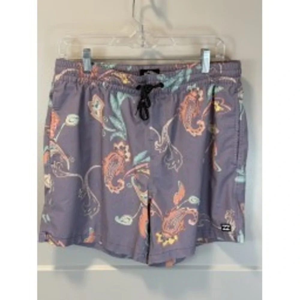 Billabong Good Times Recycler Layback Board Shorts Paisley Size‎ Medium
